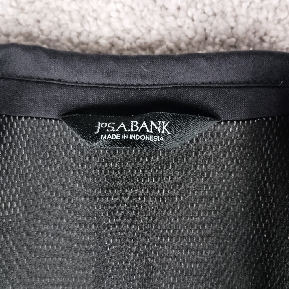 Jos. A. Bank Blazer 42 Short Mens Black Slim Fit Traveler Travel Tech Wool Blend - Picture 6 of 15